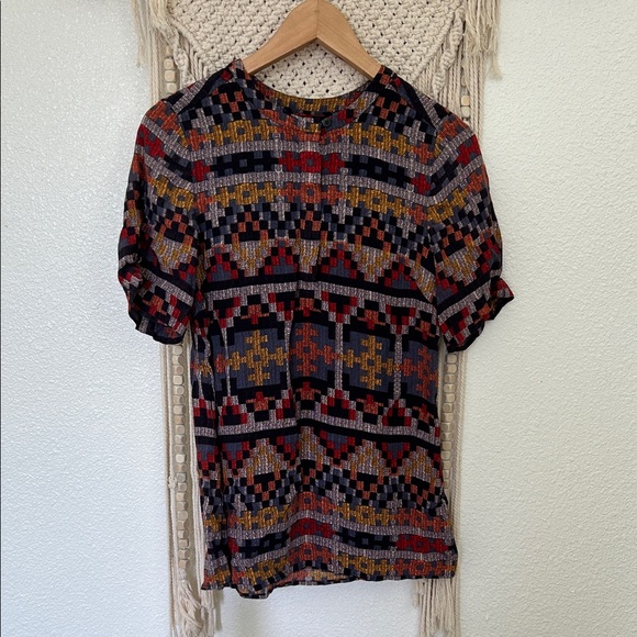 Pendleton woolen mills Multicolor Geometric Patterned Top - Picture 1 of 4